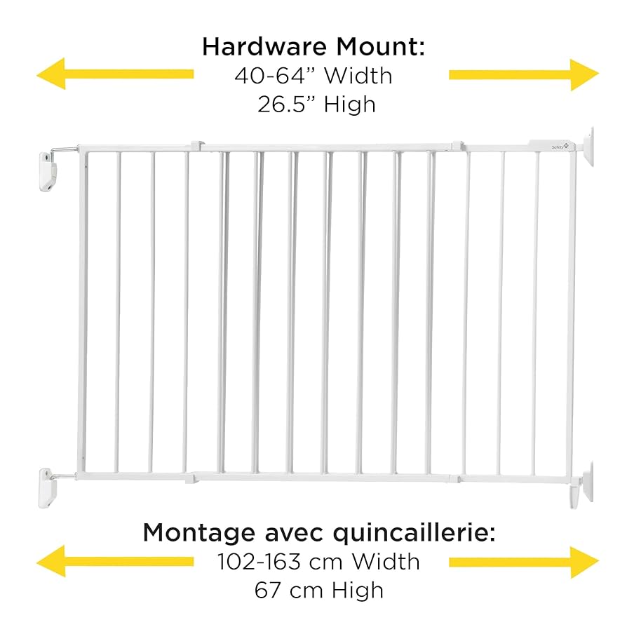 Safety 1st Extendable Sliding Metal Gate for Wide Openings